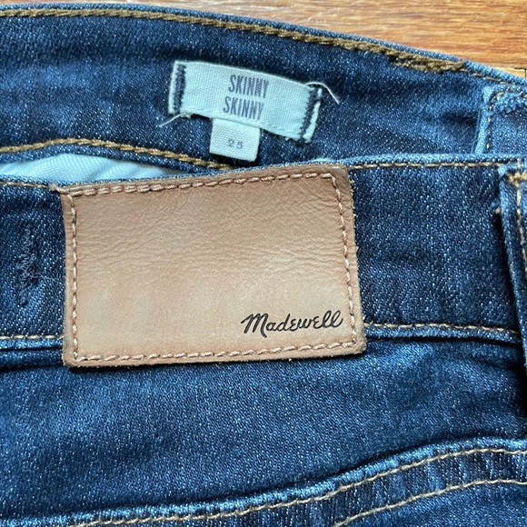 Madewell Dark Wash “Skinny Skinny” Jeans, Brand New, Size 25 - Picture 4 of 6